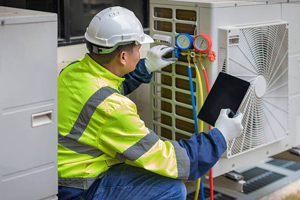 Professional Hvac technician working in Linwood, PA